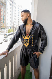 Men's Apparel Silk Shirt Set - Elevate Your Style with Pure Luxury - Hand-Sewn for Impeccable Quality - kayibstrore