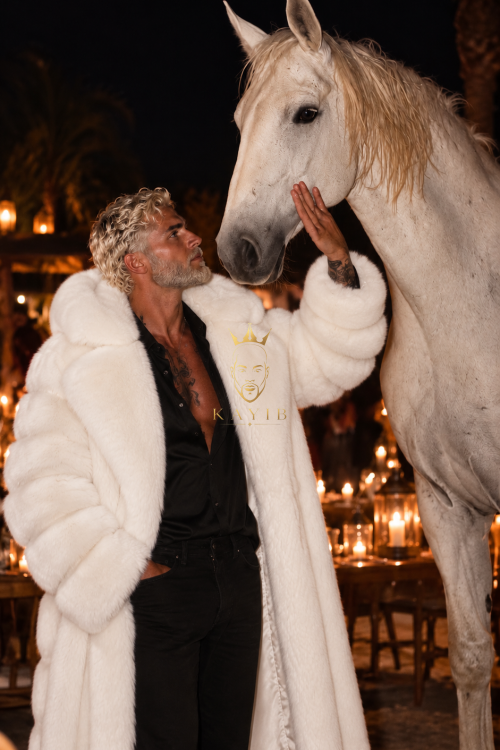 The White Coat – Premium White Fur Coat