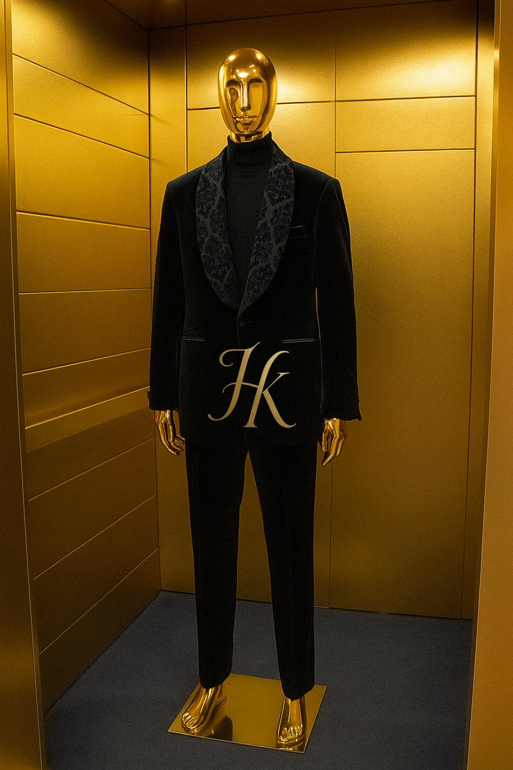 Men’s Luxury Velvet Suit Set – Elegant Slim Fit Two-Piece Tuxedo for Banquets & Formal Occasions