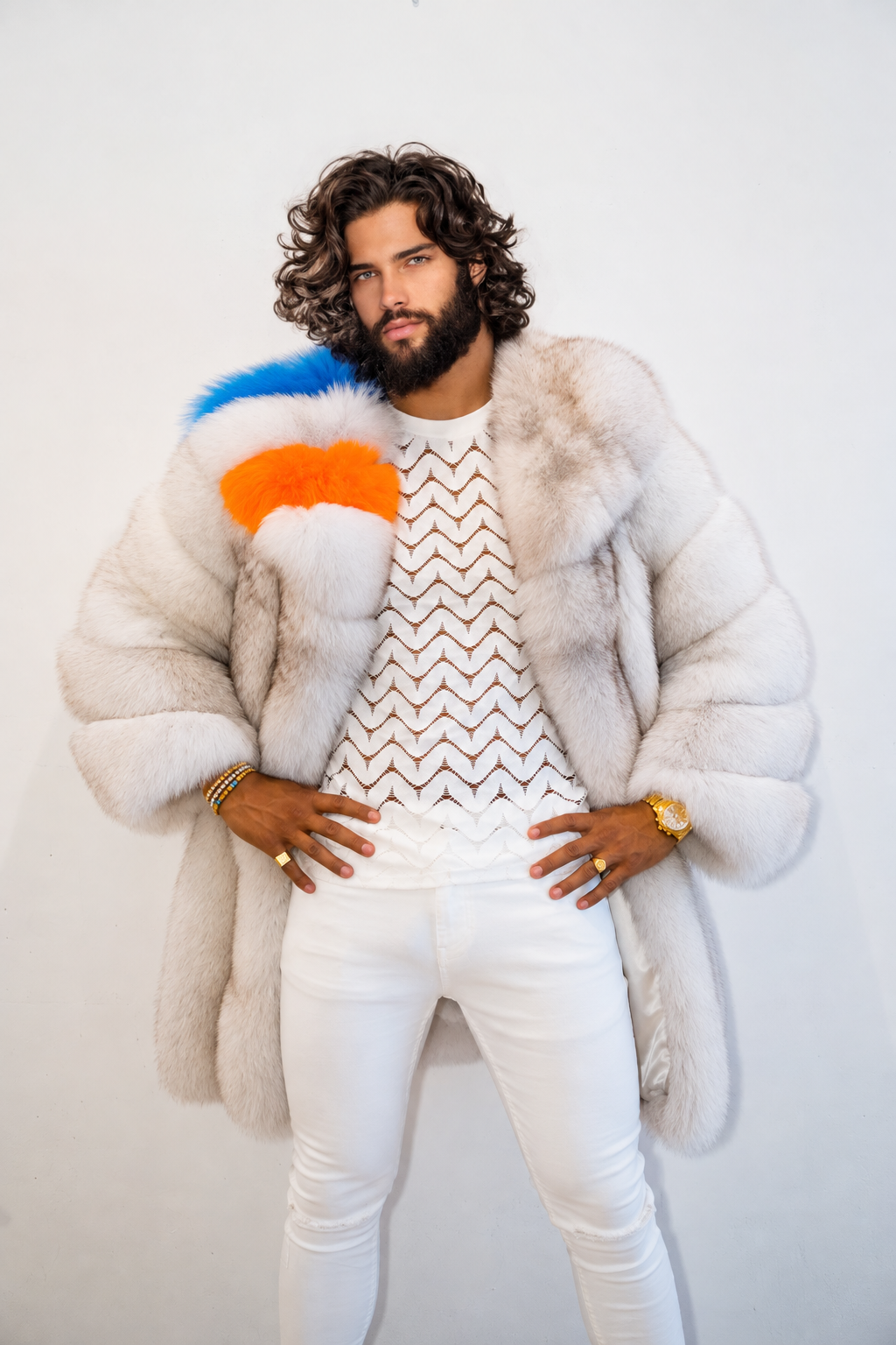Premium Fox Fur Coats for Men