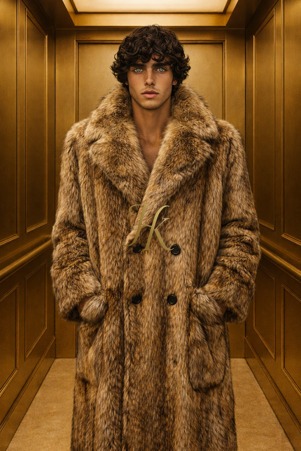 <transcy>Parka impermeable para hombre, chaqueta de invierno, nueva moda, abrigo largo de piel de conejo, Parkas para hombre, prendas de vestir exteriores de piel de zorro natural, ropa de calle</transcy>