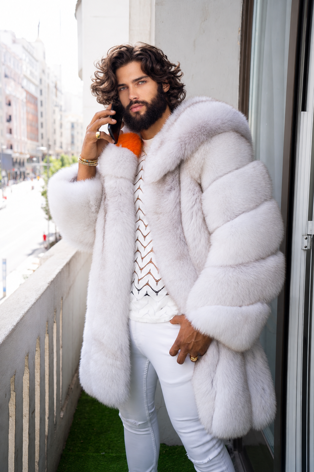 Premium Fox Fur Coats for Men