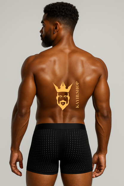 Men’s Padded Hip Enhancer Boxers – Butt Lift Mesh Underwear Shorts