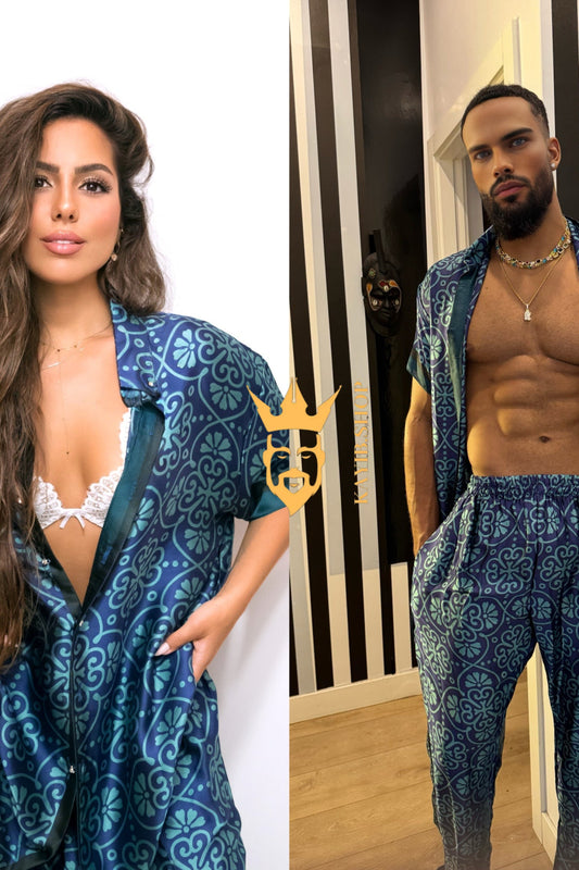 Couple Inspo Silk Set – Modern Romance, Timeless Fashion