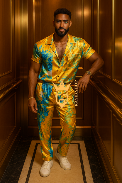 Men's Silk Summer Set outfits : Luxury menswear
