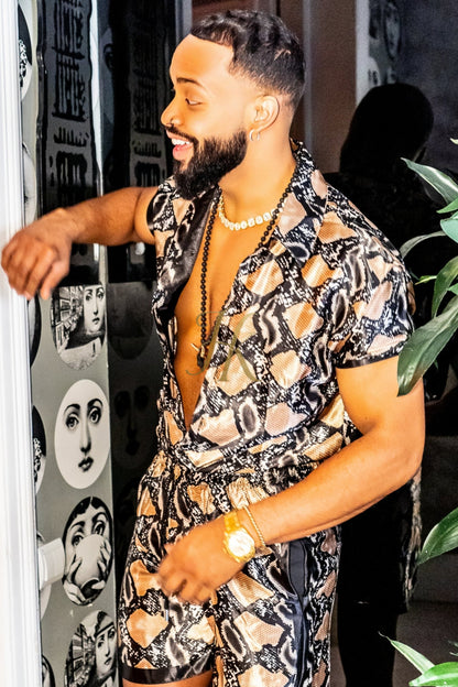 Masculine Outfits Silk Dress