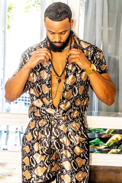 Masculine Outfits Silk Dress
