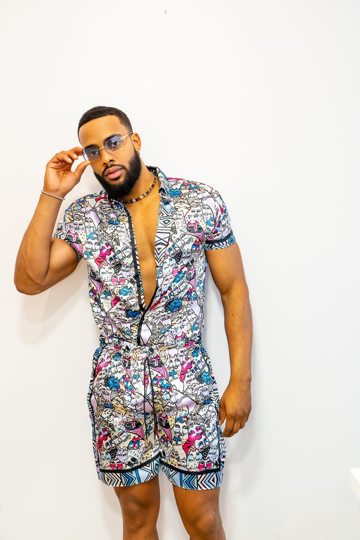 KAYIB Manga Barroco Silk Outfit - Elevate Your Style Game with This Sophisticated and Comfortable Masterpiece - Perfect for Summer Getaways and Casual Outings! - kayibstrore
