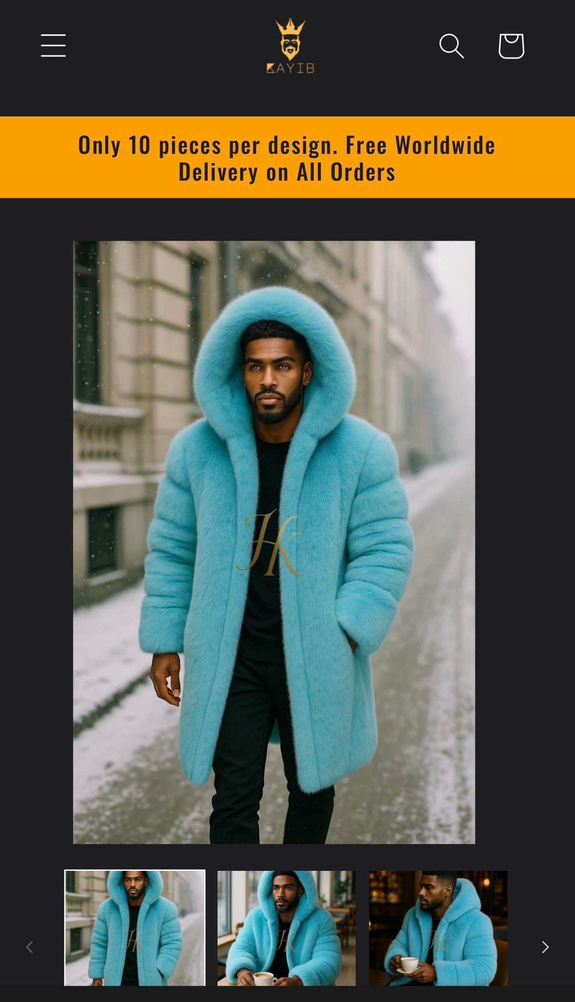 Troy fox fur coat