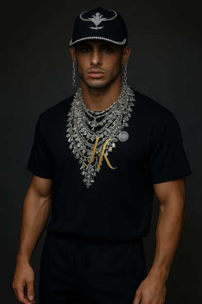 Men’s Summer Cotton Set – T-Shirt & Pants Two-Piece Outfit