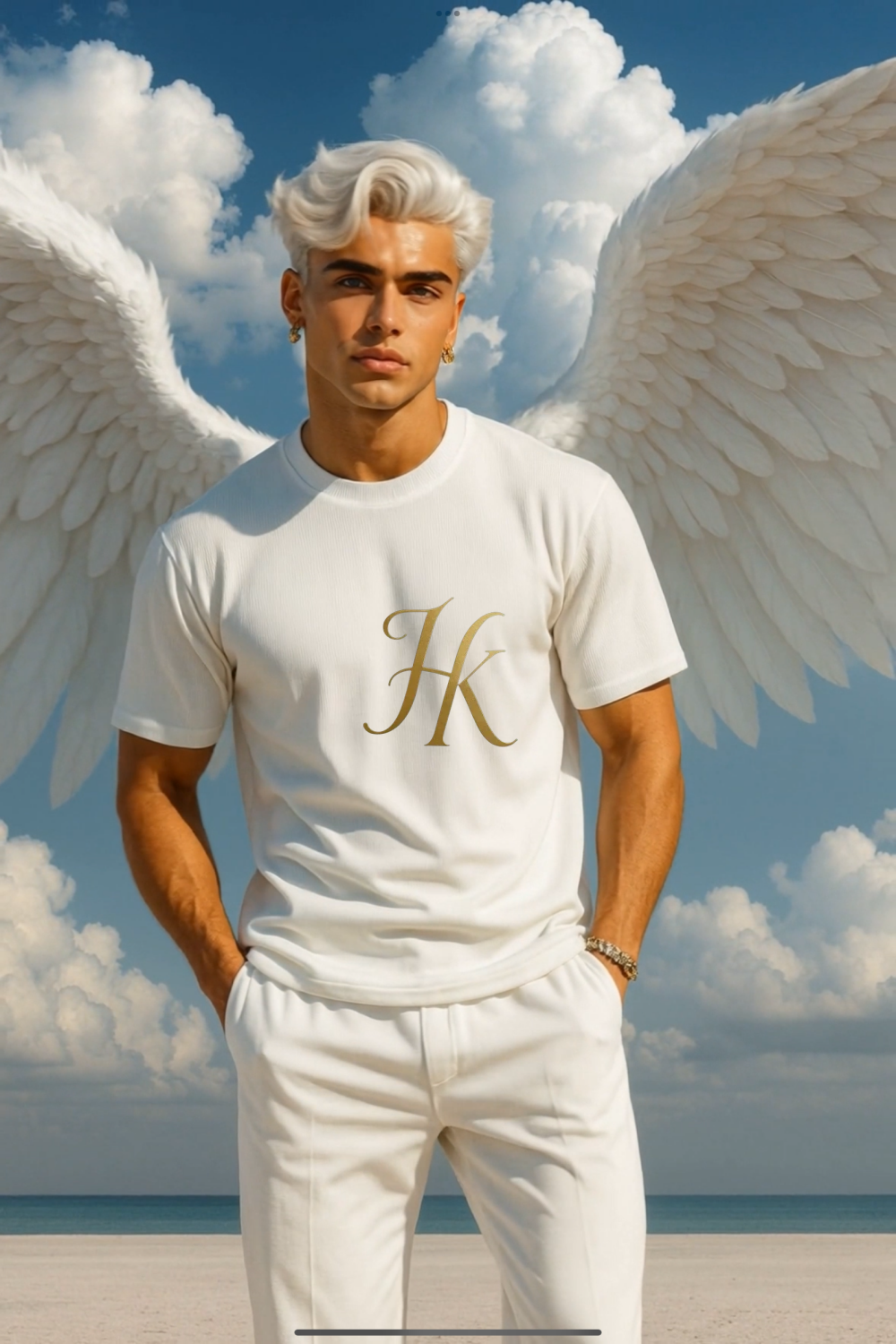 Men’s Summer Cotton Set – T-Shirt & Pants Two-Piece Outfit