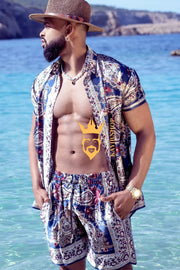 Handmade Men's Silk Set - Elevate Your Style with the Le Barroco Model - Perfect for Any Special Occasion - kayibstrore