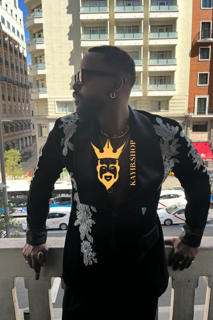 Luxury Handmade Custom velvet blazer Men&
