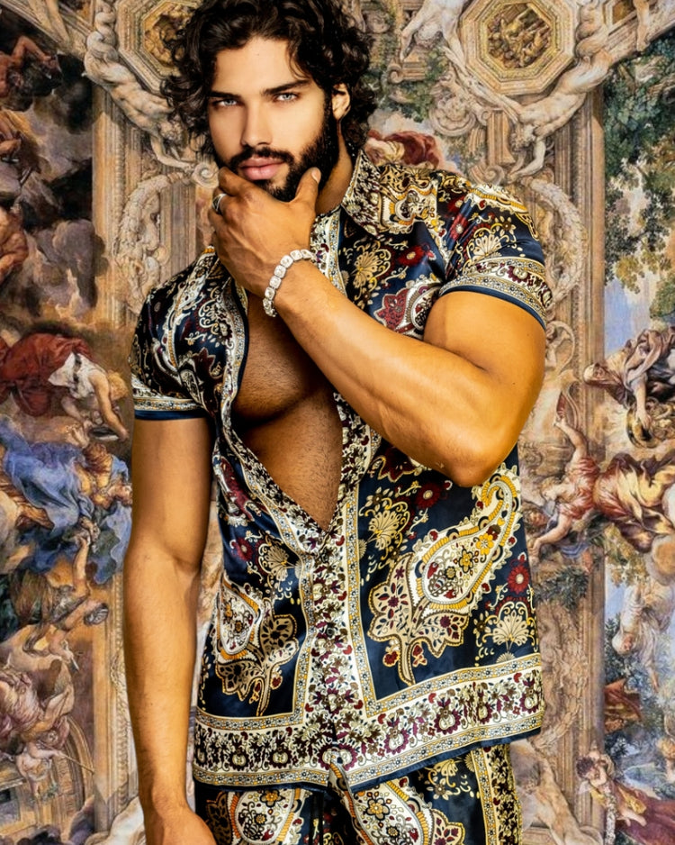 silk shirt & outfits - Men's Silk Clothing