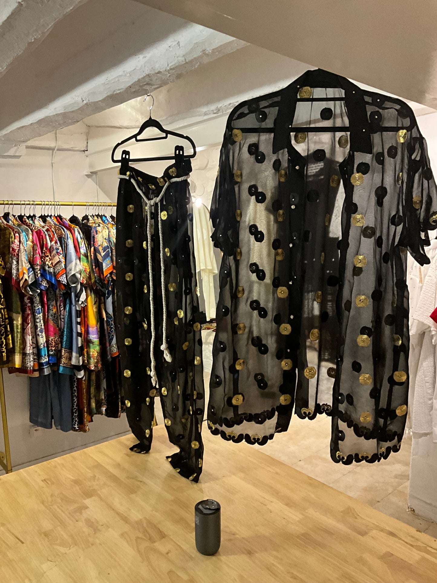 KAYIB Black Gold Sheer Set