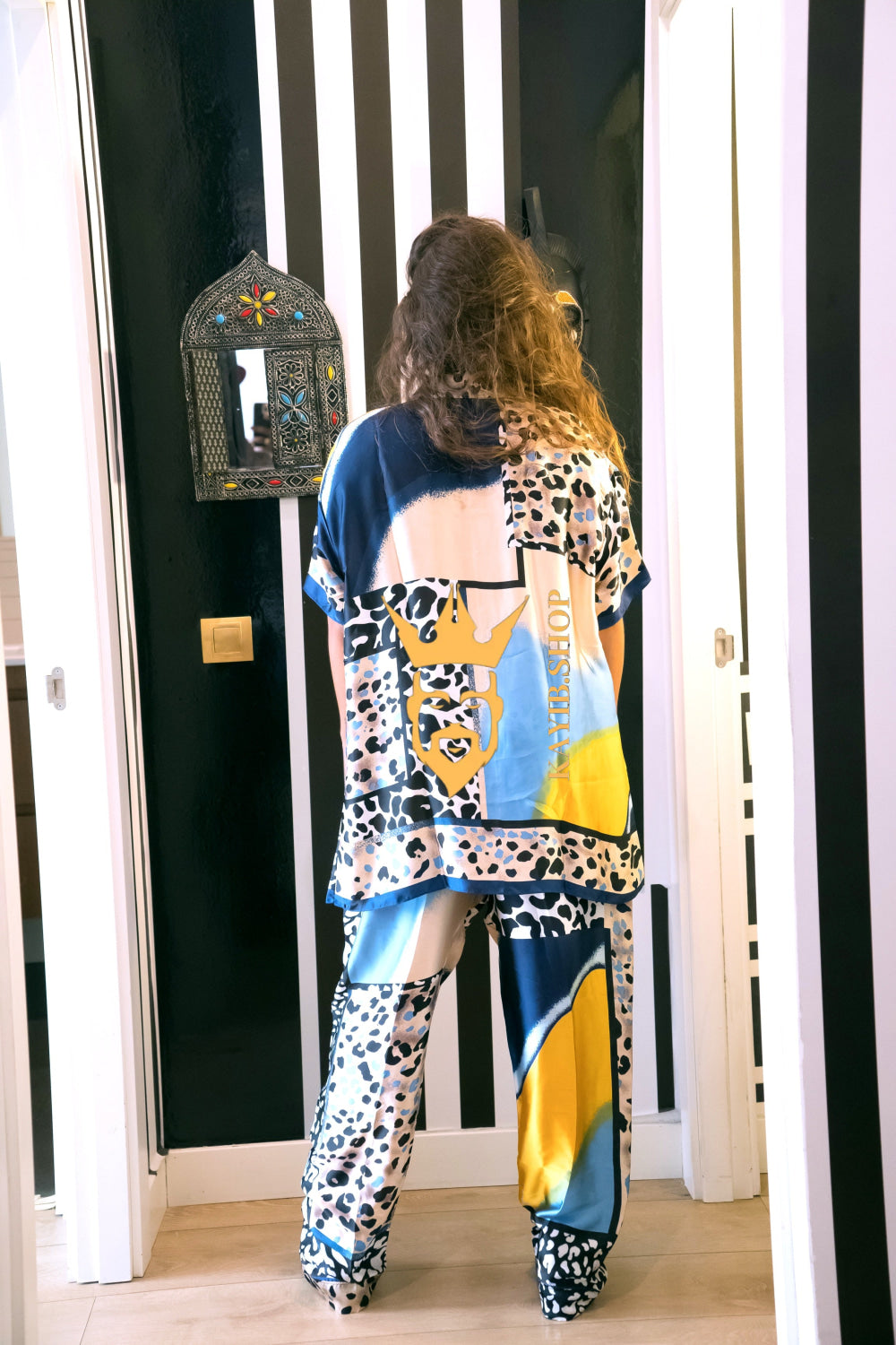 Moonlight Luxe Silk Set – Handmade Radiance - kayibstrore