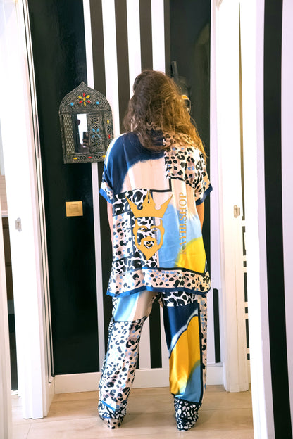 Moonlight Luxe Silk Set – Handmade Radiance - kayibstrore