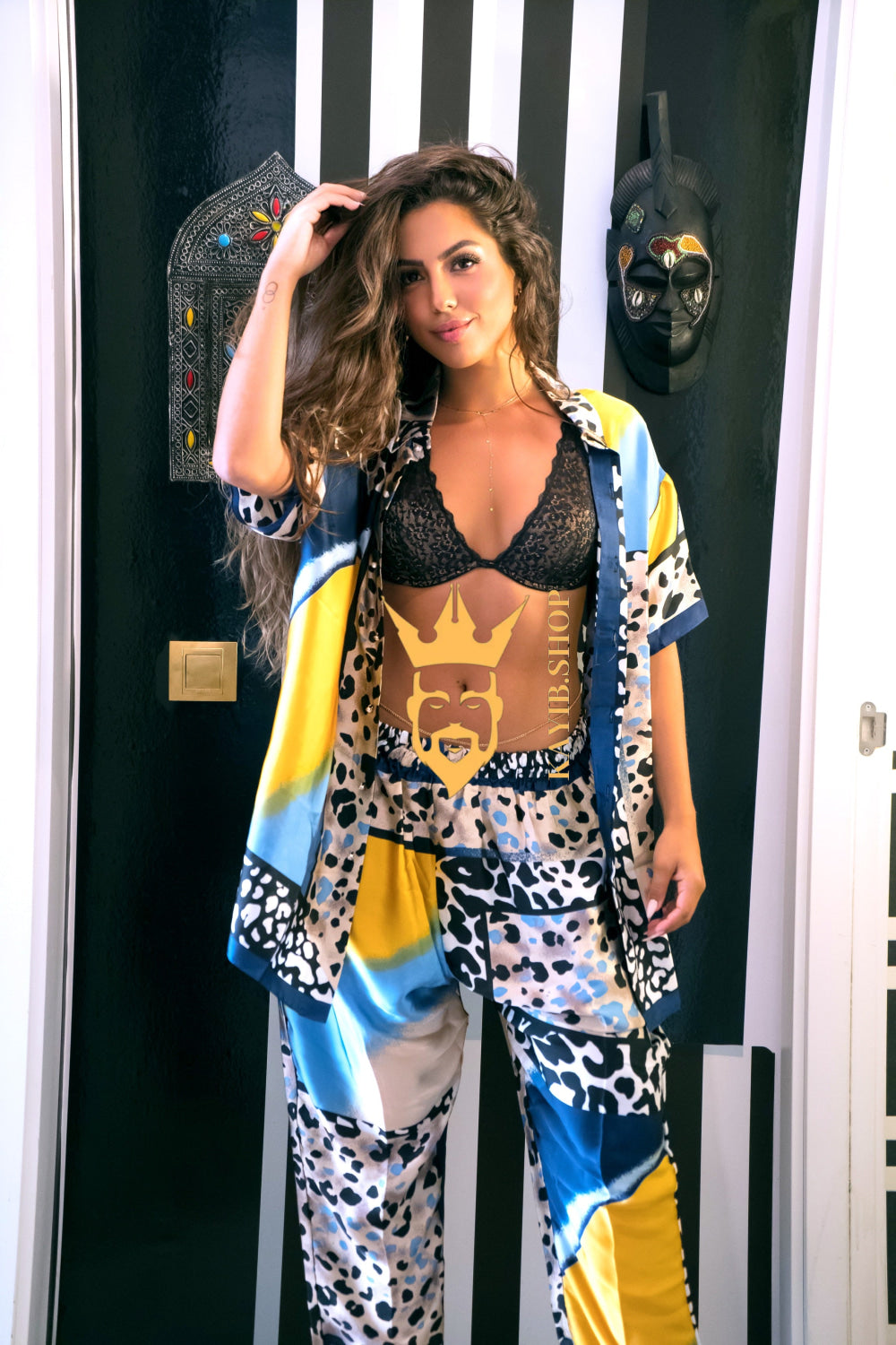 Moonlight Luxe Silk Set – Handmade Radiance - kayibstrore