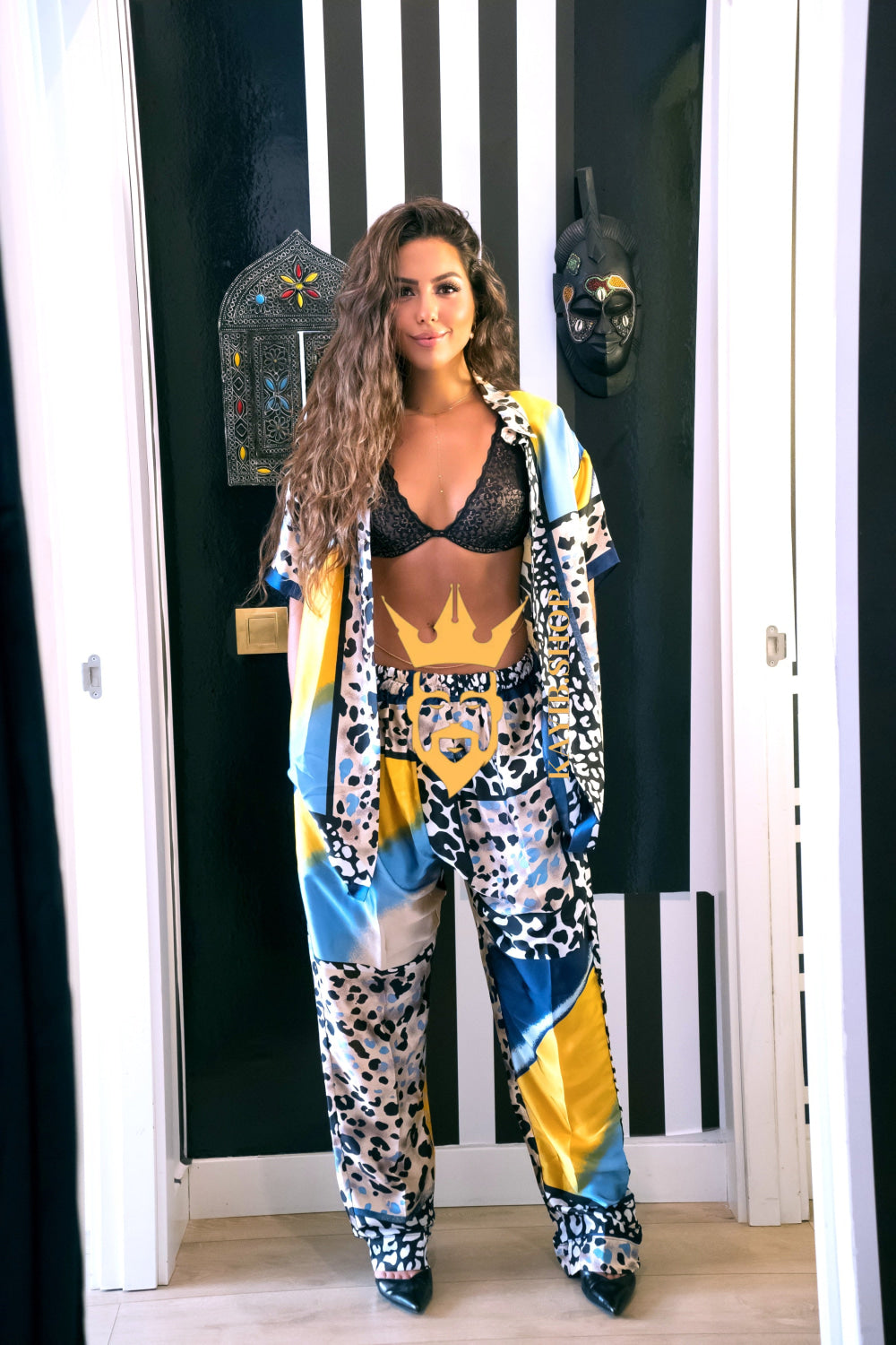 Moonlight Luxe Silk Set – Handmade Radiance - kayibstrore