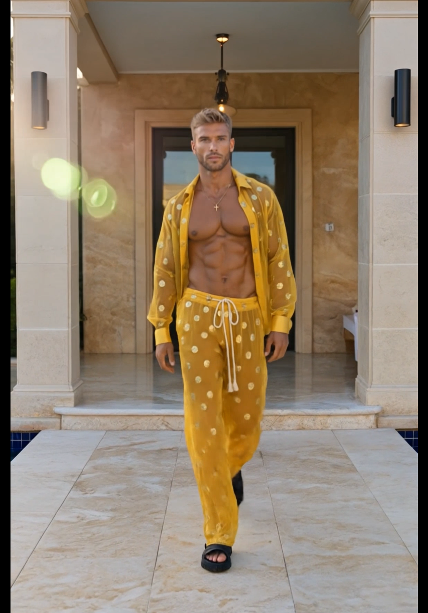 Golden Mirage Embroidered Resort Premium Set