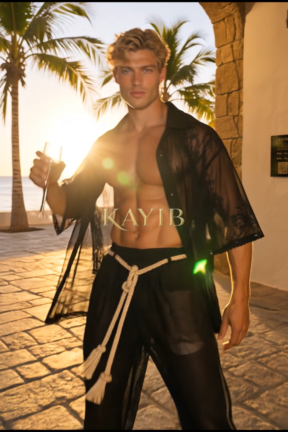 KAYIB – Noir Riviera Sheer Set