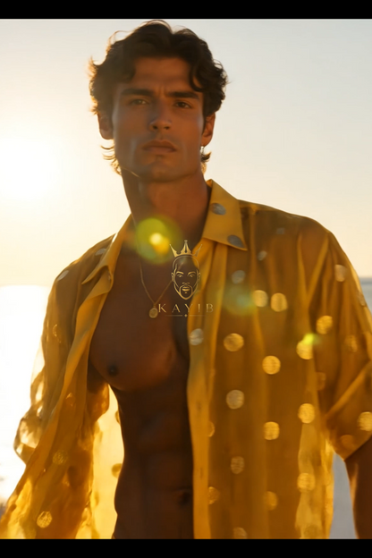 Golden Mirage Embroidered Resort Set