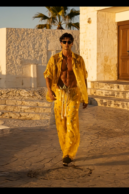 Golden Mirage Embroidered Resort Set