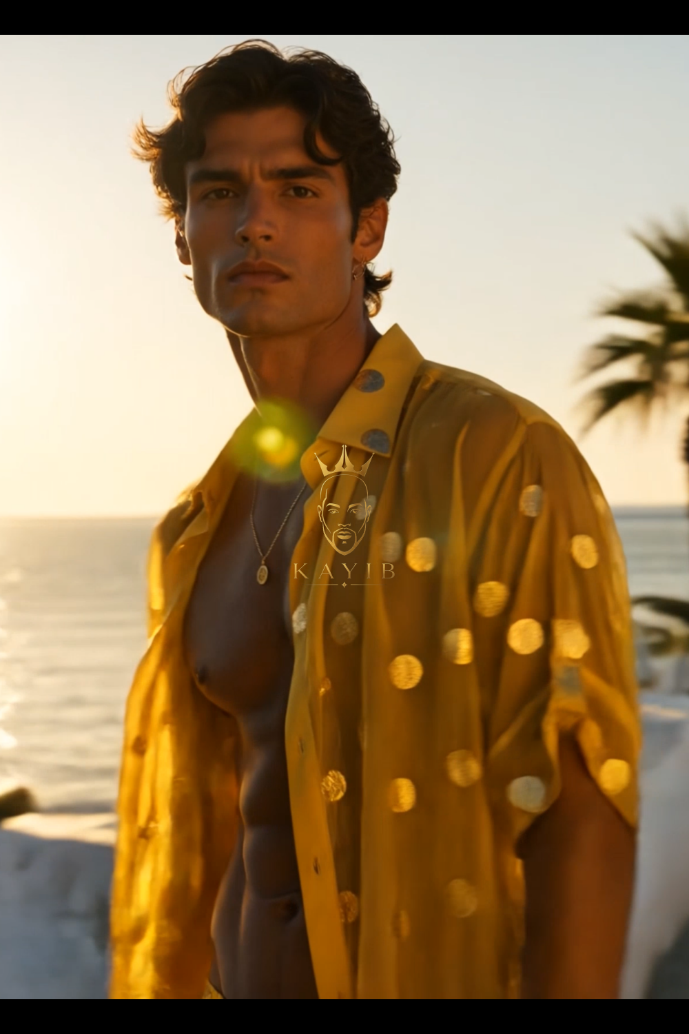Golden Mirage Embroidered Resort Set