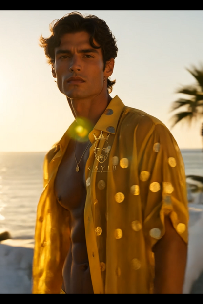 Golden Mirage Embroidered Resort Set