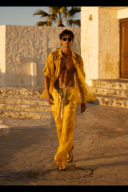 Golden Mirage Embroidered Resort Set