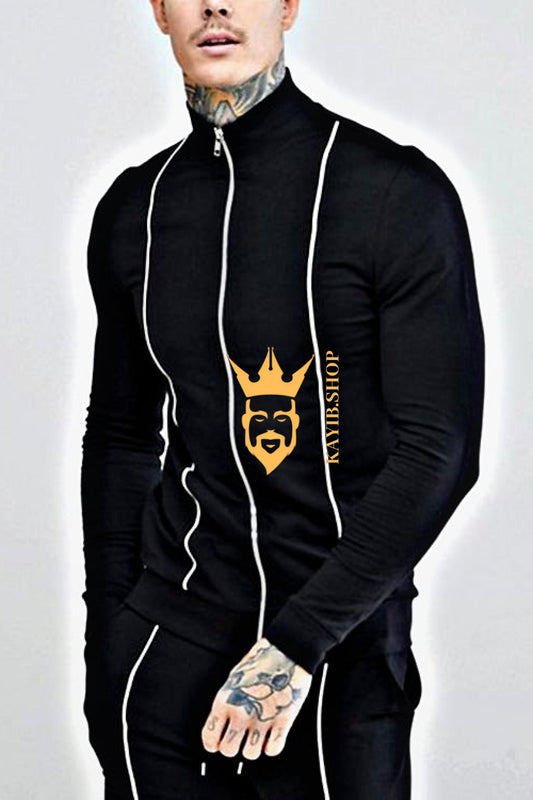 Mens Track Suit Jacket Sweat And Jogging Pants Set