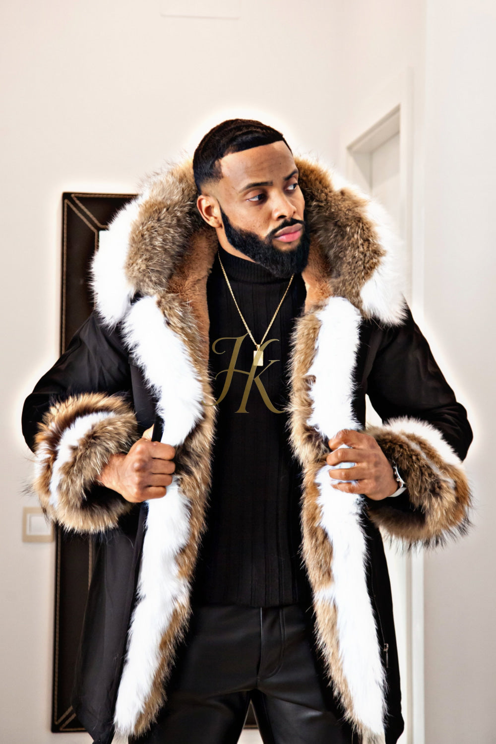 Faux Fur Big Fur Hood Coat Mens Fur Expensive Jackets Women's Fur