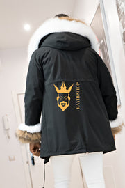 The Ultimate Men's Black Fox Fur Parka: Unleash Your Winter Style - kayibstrore