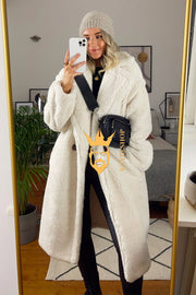 Luxury Teddy genuine wool sheepskin Luxury Coat - Stay Warm and Stylish in this Ethically Produced Fur Coat couple goals - kayibstrore