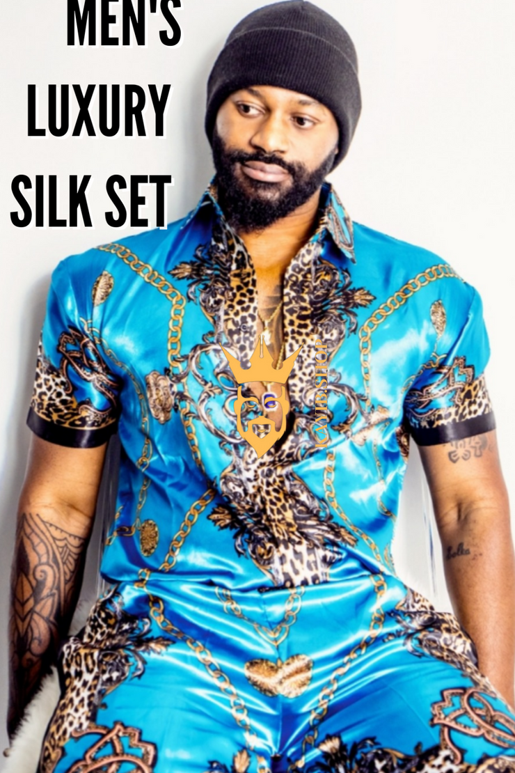 Mens Luxury Silk Set 2 Pcs