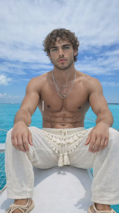 White Nomad Boho Pants – Signature Edition