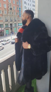 "Experience Opulence: Luxurious Fox Fur Coats for Men - Elevate Your Style and Warmth"
