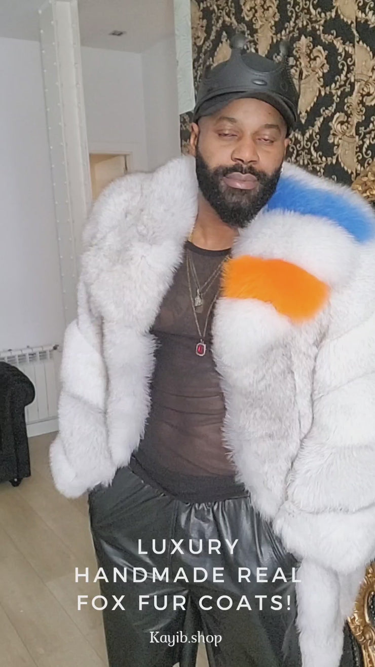 Handmade Luxurious Real Fox Fur Coats for Men and Women | Premium Winter Fashion