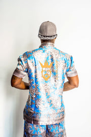 Mens Summer Luxury Silk Set 2 Pcs