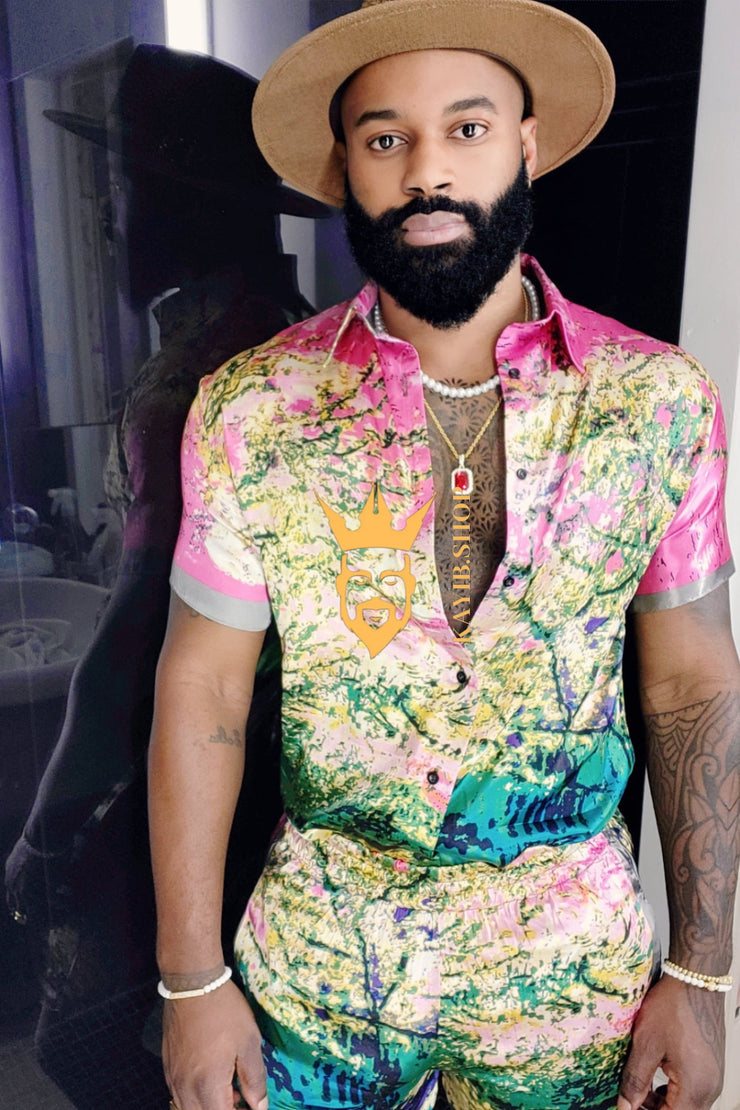 Summer Mens Barroco Silk Sets