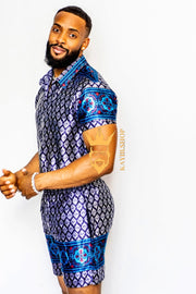 Mens Satin Silk Set 2Pcs
