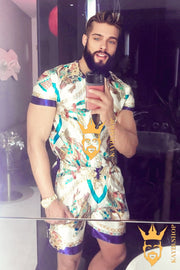 Luxury Fashion Mens Summer Silk