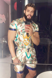Luxury Fashion Mens Summer Silk
