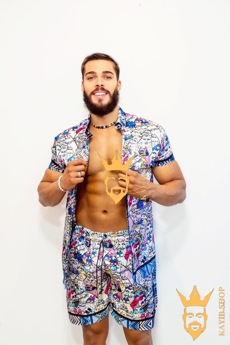 Luxury Handmade Silk Outfit - Elevate Your Style Game with This Sophisticated and Comfortable Masterpiece - Perfect for Summer Getaways and Casual Outings! - kayibstrore