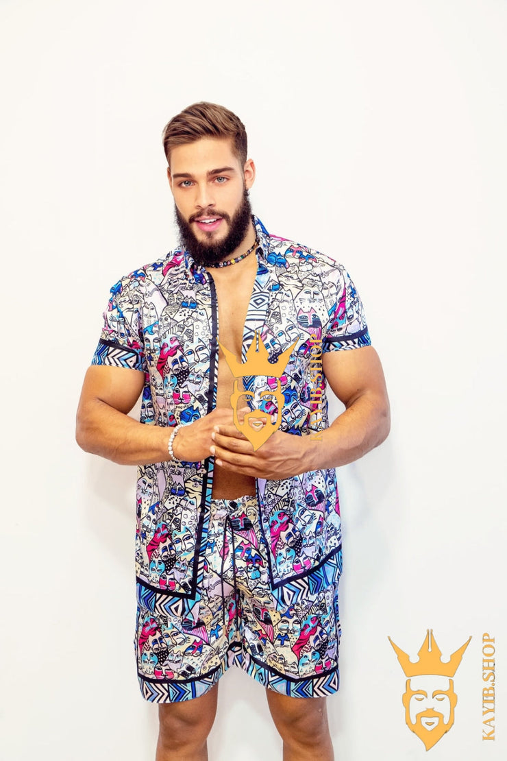 Luxury Handmade Silk Outfit - Elevate Your Style Game with This Sophisticated and Comfortable Masterpiece - Perfect for Summer Getaways and Casual Outings! - kayibstrore