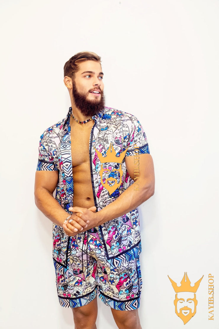 Luxury Handmade Silk Outfit - Elevate Your Style Game with This Sophisticated and Comfortable Masterpiece - Perfect for Summer Getaways and Casual Outings! - kayibstrore