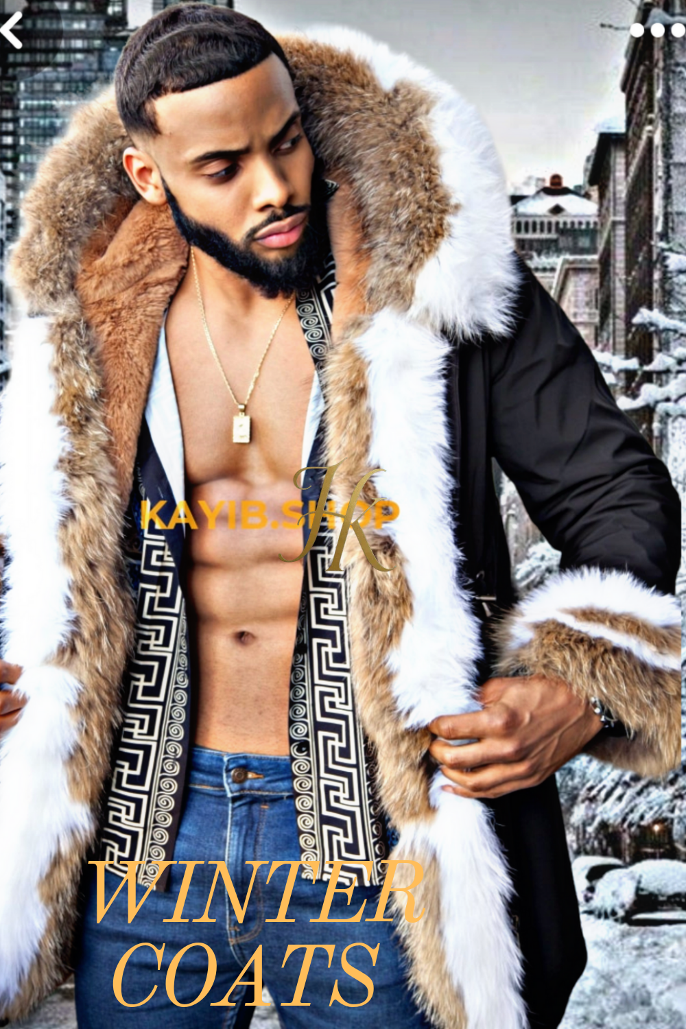 Classic 4 in 1 Men s Luxury Coats Parka Ultimate Winter Versatility kayibstrore