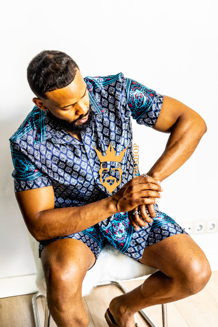 Mens Satin Silk Set 2Pcs