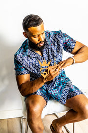 Mens Satin Silk Set 2Pcs