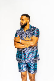 Mens Satin Silk Set 2Pcs